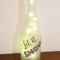 Schneegestöber PAKET - Zwei Schneekristalle und Schriftzug "Let it snow" Bild 9