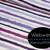 0,5m Webware Streifen violett Bild 1