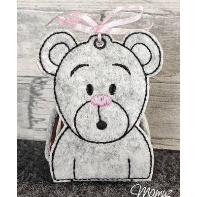 *  Teddy Bär  *  Geschenktäschchen - ITH Stickdatei 13x18, Valentinstag, Geburstag oder einfach nur so...