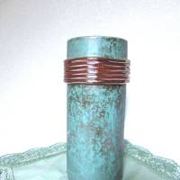 Vase Keramik Zylindervase Blumenvase Bild 1