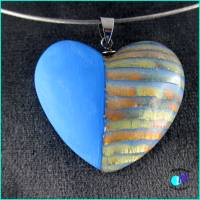 Ketten Anhänger Mermaid  Herz blau ART 5402 Bild 2