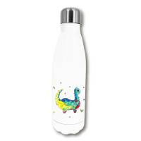 Trinkflasche mit Namen, personalisierte Geschenke Einschulung,  Edelstahl 500 ml, Dinosaurier Bild 5