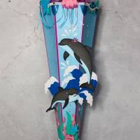 Schultüte Delfine „Skippy“ und „Ole“ 6-eckig 85 cm Bild 2