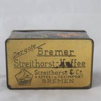 alte Blechdose Bremer Streithorst Kaffee Bild 6
