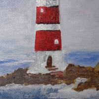 Acrylbild SEGELTÖRN naive Acrylmalerei Gemälde Landschaftsbild Malerei auf einem Keilrahmen hübsche maritime Dekoration Bild 10