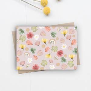Neu 3 Postkarten mit Wiesenblumen Navizzardi Blumen Frühling E Garten