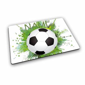 Platzset mit Name / Fußball / Personalisierbar / Personalisiert / Tischset Kinder Bild 1