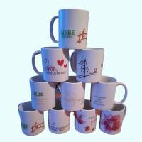 Kaffee-Tasse mit Spruch zum Thema Liebe und Brücken bauen,Tasse zum Verschenken Bild 3