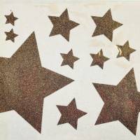 Mega Glitzer Sterne in verschiedenen Größen Bügelbild Sterne in Wunschfarben Bild 7
