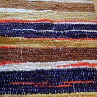Handgewebter Teppich aus Schurwolle "Streifen No. 17" Bild 4