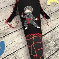 coole Schultüte in Schwarz/grau/rot mit Ninja Bild 4