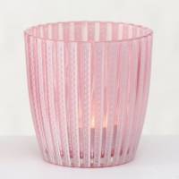 Windlichtglas pink 2er Set Stückpreis 3,95 Euro Teelichtglas Bild 7