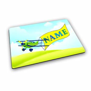 Platzset mit Name / Flugzeug / Personalisierbar / Personalisiert / Tischset Kinder Bild 1