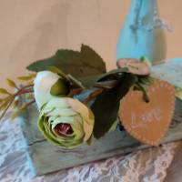 Valentinstag-romantische Schatulle aus Holz im Vintagestyle Bild 4