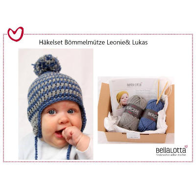 Häkelanleitung für die Babymütze "Leonie& Lukas" in 3 Größen (0-2 Jahre)