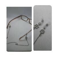 2 in 1 Masken- oder Brillenkette, Maskenhalter für Mundschutz, Edelstahlkette, 60cm Länge, versch. Designs Bild 1