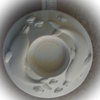 Teelichthalter Delphine - 1 Figur ca. 11cm aus hochwertigem Stuckgips zum selber malen Bild 4