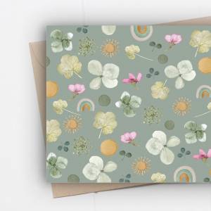 Blumen Postkarten 2-er Set für Muttertag, Geburtstag oder als Wandkunst. Aquarellkunst auf matter Oberfläche Bild 3