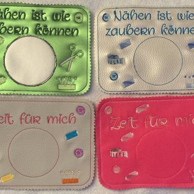 Stickdatei Mug Rug Nähen  In the Hoop Set 667  Maschinenstickerei Untersetzer, Tassenteppich