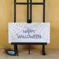 ►2021-0103◄ Karte Din lang - HALLOWEEN "Halloween + Spinnenweben" Bild 1
