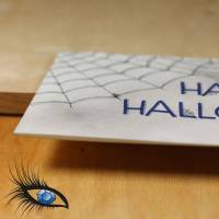 ►2021-0103◄ Karte Din lang - HALLOWEEN "Halloween + Spinnenweben" Bild 2