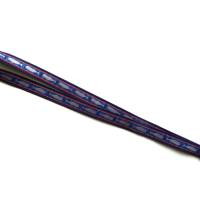 langes Schlüsselband Wal Walfisch Pottwal aus Baumwollstoff in dunkelblau oder hellgrau mit Webband blau rot Bild 2