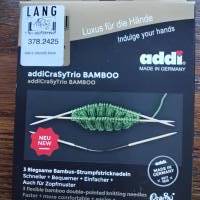 LangYarns/Addi CraSYTrio Bamboo Long, Strumpfstricknadeln/Nadelspiel aus Bambus, Stärke 2,5mm, Länge 21cm Bild 1