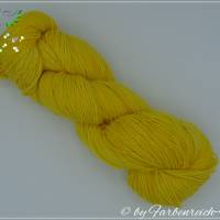 Sockenwolle, handgefärbte Wolle - "Pomelo" - 4-fädig - Unikat !! Bild 1
