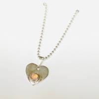 Kettenanhänger aus Silber "Herzchen mit Opal" Bild 4