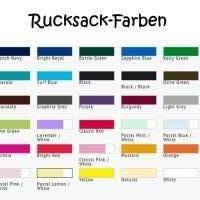 Rucksack, Turnbeutel farbig mit Fotodruck Bild 2