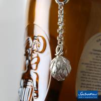 Schlüsselanhänger "Hopfendolde" aus 935 Silber, für Hopfenbauern|bäuerinnen, Craftbeer-Brauer/innen, Bierliebhab Bild 5