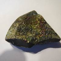 Regenbogen-Pyrit, Unikat, selten, Edelsteinanhänger, Rarität, Kristallgrotte Bild 2