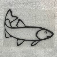 Bügelbild - Fisch / Forelle - viele mögliche Farben Bild 1