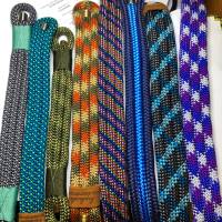 Hundehalsband, verstellbar, dunkelblau, stahlgrau, mint, Leder und Schnalle Bild 10