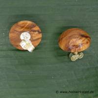 Ohrringstecker aus dem Holz des Olivenbaumes, 1 Paar Bild 3