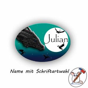 Türschild Motiv Drachenland mit Name Personalisierbar / Drachen / Jungen Bild 2