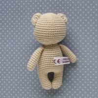 Kuscheltier Häkeltier Teddy Bär Mini natur aus Baumwolle Handarbeit Bild 3