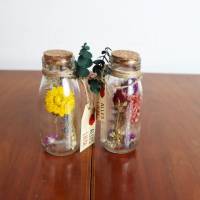 Trockenblumendeko, Trockenblumen im Glas, 2 Varianten Bild 2
