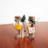 Trockenblumendeko, Trockenblumen im Glas, 2 Varianten Bild 4