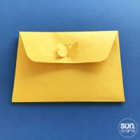 Briefumschlag Schmetterling zum ausdrucken und selber basteln für Geburtstag, Ostern, Muttertag Bild 3