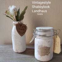 Wohndeko Vintagestyle "Landhaus" ,weiß gekalkt, 2er-Set Bild 8