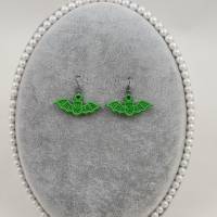 Ohrringe Mini Fledermaus Grün Lace Bild 2