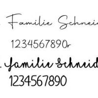 Schieferschild Herzlich Willkommen Wunschname Schriftwahl, Familienschild, Willkommensschild, Namensschild Bild 4