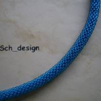 Häkelkette, gehäkelte Perlenkette * Viel Meeresrauschen auf 67 cm Bild 3