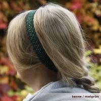 bequemes längenverstellbares Haarband Gioco aus Baumwolle mit vielen Glasperlchen Bild 2