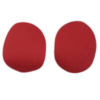 Köper-Flecken, Bügelflicken, Ovalform, 2 Stück im Blister, zum Aufbügeln, rot, 1,50 € je Stück Bild 1