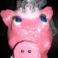 Geldschwein LIZZY DAS BRAUTSCHWEIN  Geschenk oder Sammelschwein zur Hochzeit XXL- Geldschwein Geldgeschenk Verlobung Bild 1