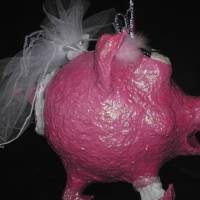 Geldschwein LIZZY DAS BRAUTSCHWEIN  Geschenk oder Sammelschwein zur Hochzeit XXL- Geldschwein Geldgeschenk Verlobung Bild 2