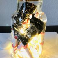 Valentinsglas, Sprücheglas, Freundschaftsgeschenk - Dekoglas mit 24 Sprüchen und mit Beleuchtung Bild 4