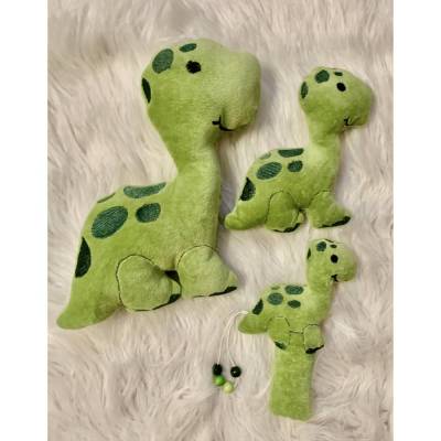 Stickdatei Dino Dinosaurier  mit Rassel In the Hoop Set 666  Maschinenstickerei Baby